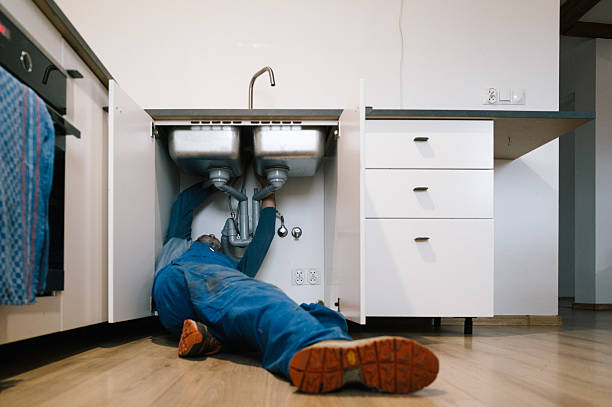 Professional Drain Cleaning technician working in Shelby, MI